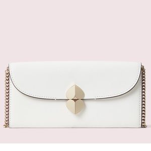 Kate Spade Lula Crossbody Wallet Optic White